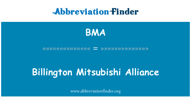 BMA: Ble Mitsubishi Alliansen