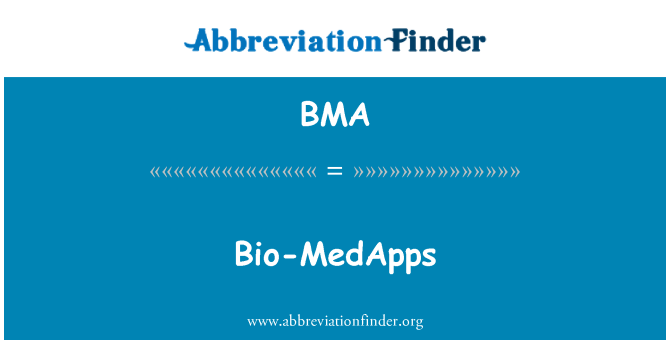 BMA: Bio-MedApps