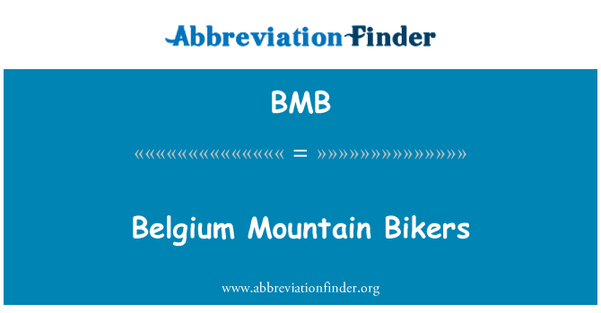 BMB: Belgium Mountain Bikers