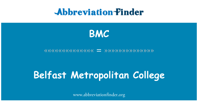 BMC: Belfast Metropolitan College