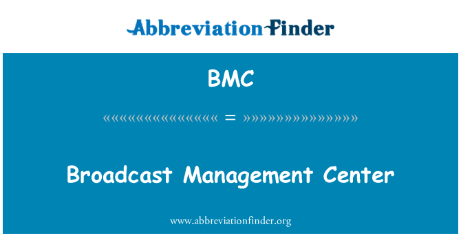 BMC: Uitzending Management Center