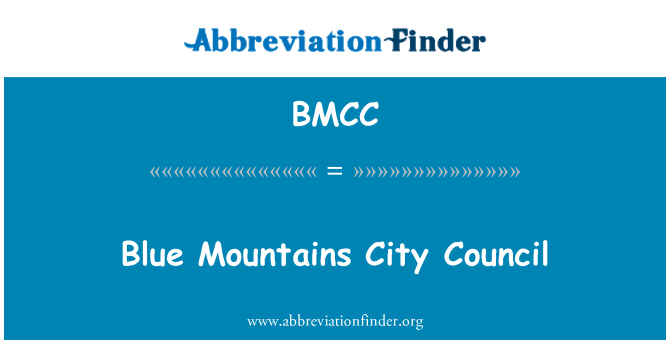 BMCC: Blue Mountains City Council