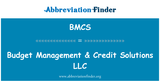 BMCS: Pengurusan bajet & penyelesaian kredit LLC