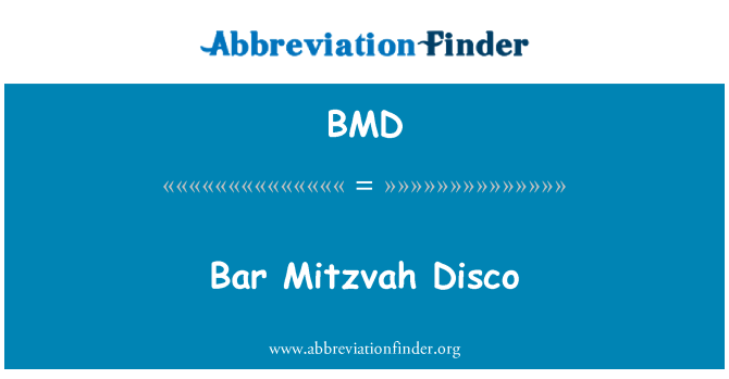 BMD: Bar Mitzvah Disco