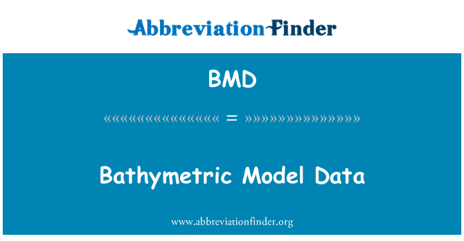 BMD: Mudell batimetriċi Data