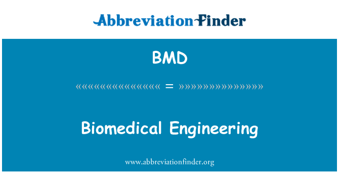 BMD: Ingineria biomedicală