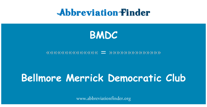 BMDC: Bellmore democrataidd Merrick clwb