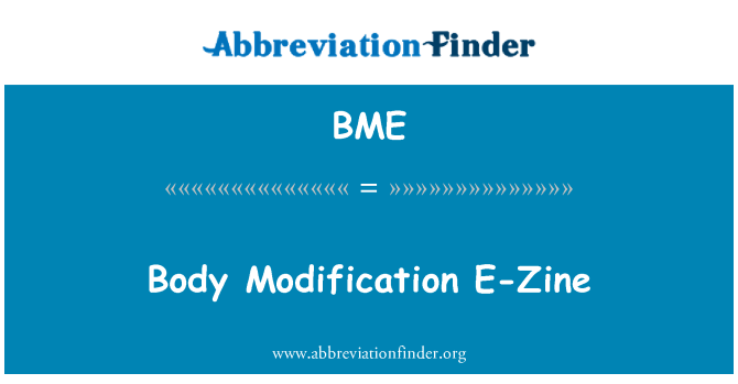 BME: Telo spremembe E-Zine