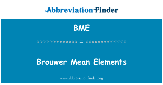 BME: Elements Brouwer mitjana