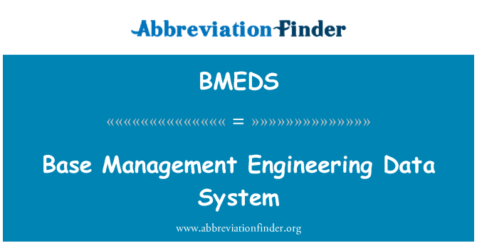 BMEDS: Základná správa inžinierstva údajov systému