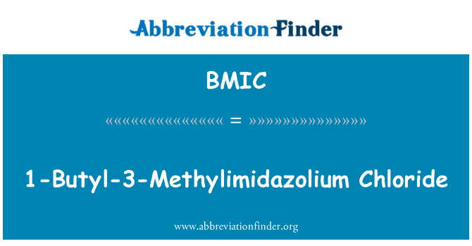 BMIC: 1-butil-3-Methylimidazolium klorür