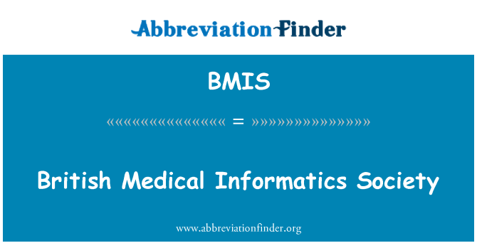 BMIS: Britanska medicinska informatika društvo