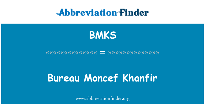 BMKS: Úřad Moncef Khanfir