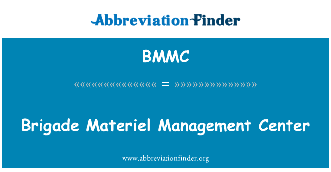 BMMC: Brigády Matériel Řídící centrum