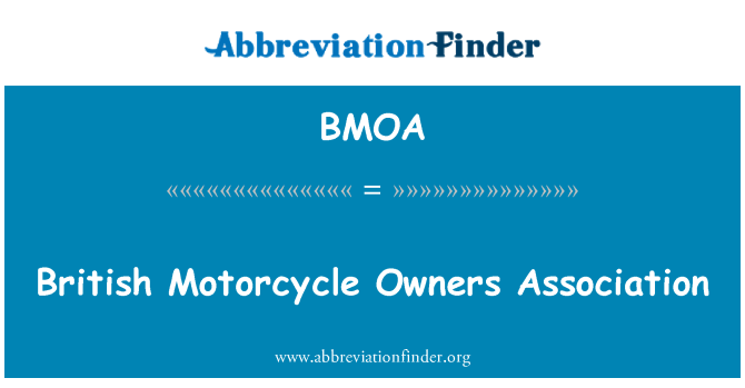 BMOA: Briti mootorratas Owners Association
