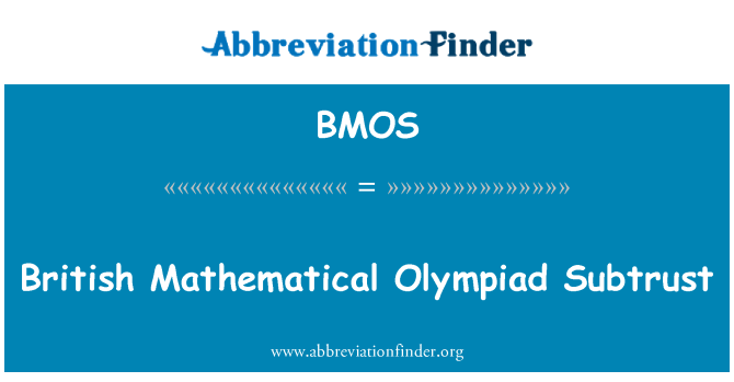 BMOS: Subtrust British matematična olimpijada
