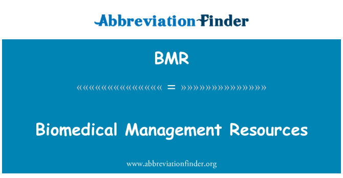 BMR: Βιοϊατρική διαχείριση πόρων