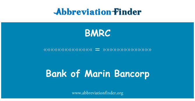 BMRC: Bank tal-Marin Bancorp