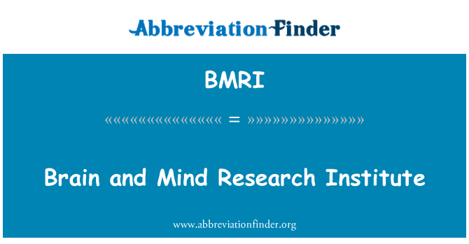 BMRI: Sèvo Et pas rechèch Enstiti