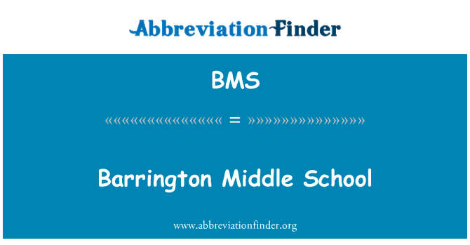 BMS: Barrington l-iskola tan-nofs