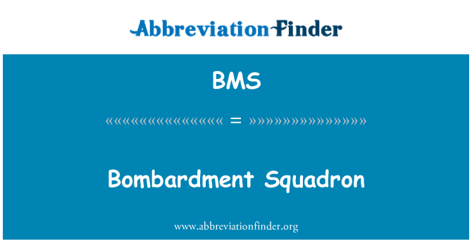 BMS: बमबारी स्क्वाड्रन