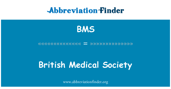 BMS: Sociedad médica británica