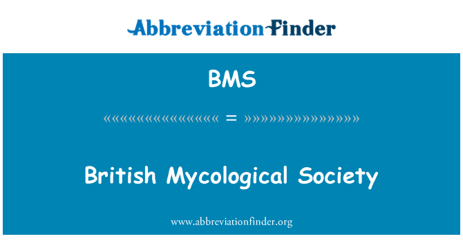BMS: Britanik sosyete Mycological