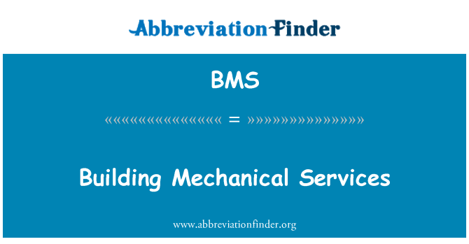 BMS: Mechanische bouwdiensten