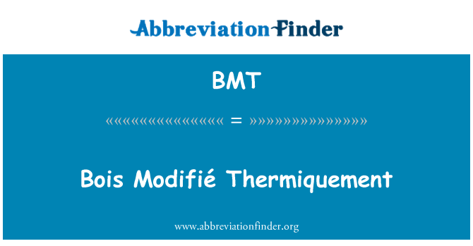 BMT: Буа внесенными Thermiquement
