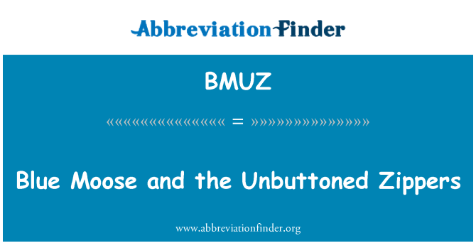 BMUZ: گوزن شمالی و زیپ Unbuttoned آبی
