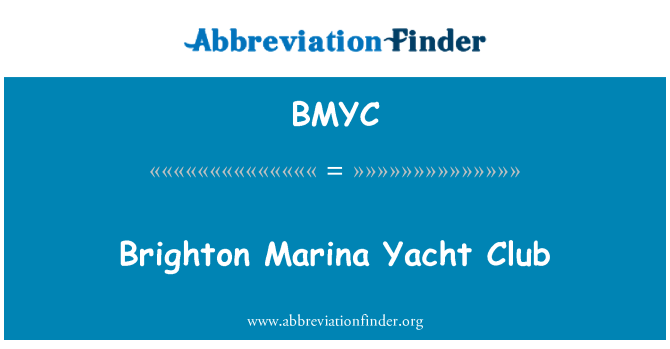 BMYC: Brighton Marina Yacht Club
