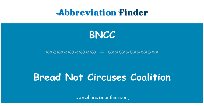 BNCC: Brot nicht Zirkussen Koalition