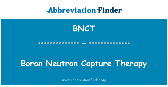 BNCT: Bore Neutron kaptire w terapi