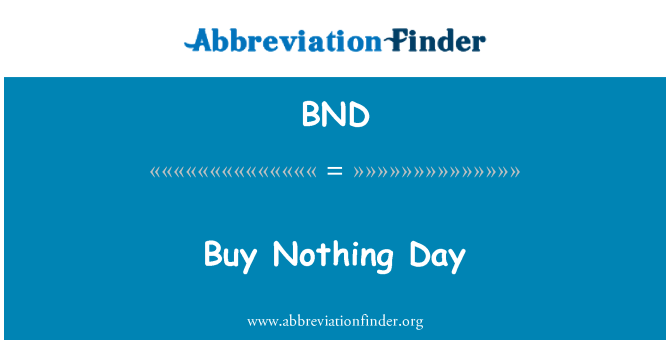 BND: Cumpere nimic zi