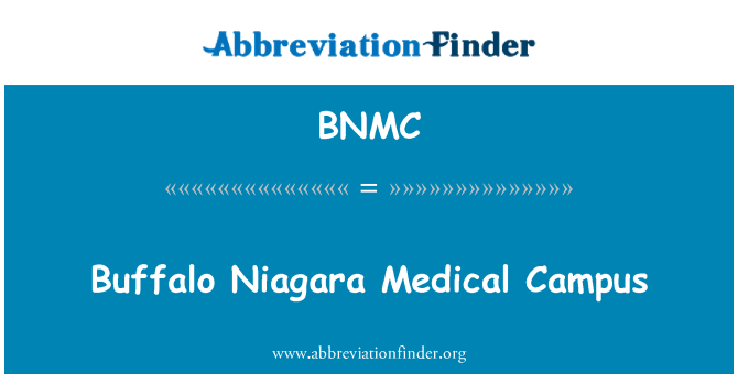 BNMC: Buffalo Niagara medizinischen Campus