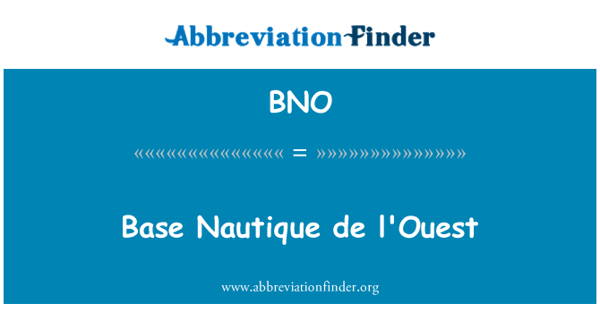 BNO: ฐาน Nautique เดอ l'Ouest
