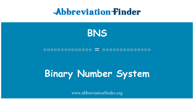 BNS: Binära talsystemet