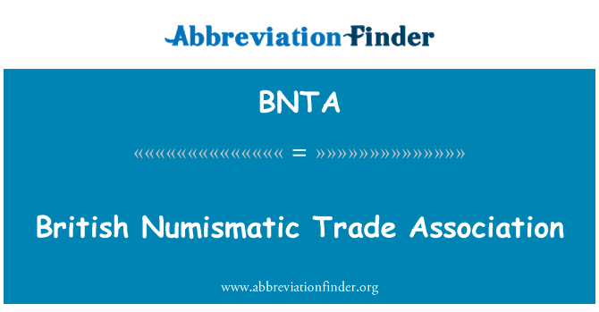 BNTA: Associação Britânica de comércio numismático