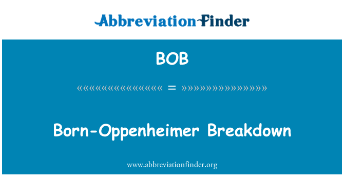 BOB: Dadansoddiad Oppenheimer geni