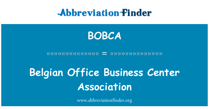 BOBCA: Belgiske Office Business Center Association