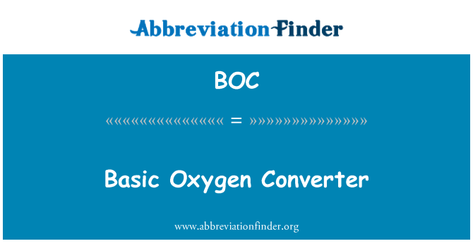 BOC: बेसिक ऑक्सीजन कनवर्टर