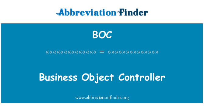 BOC: Objekt Business Controller