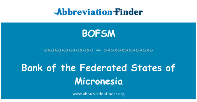 BOFSM: Banca di Stati federati di Micronesia