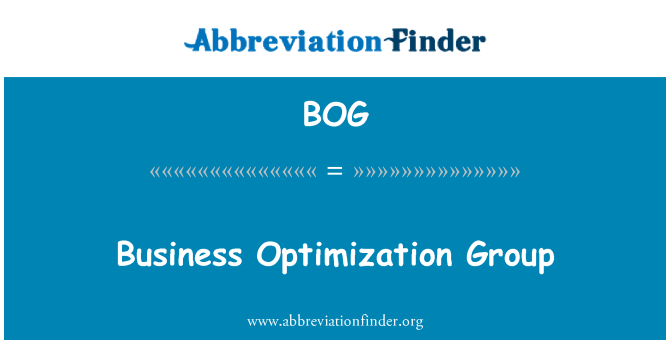 BOG: Business Optimization gruppe