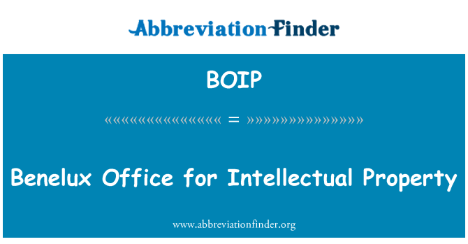 BOIP: Kantor Benelux intelektual