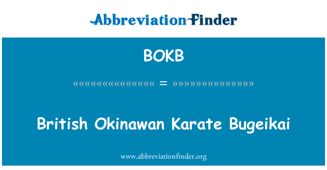 BOKB: British Okinawan Karate Bugeikai