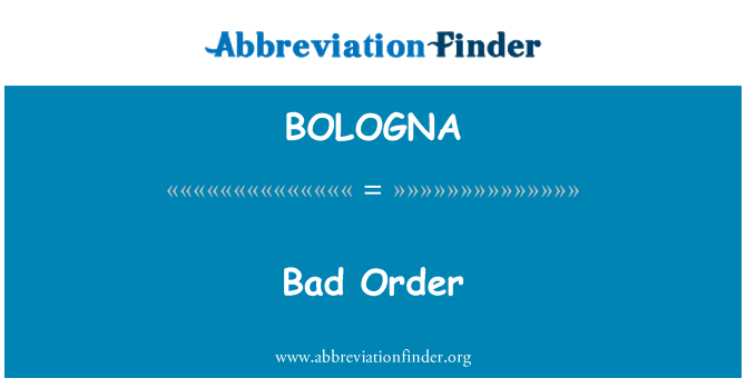 BOLOGNA: Κακή σειρά