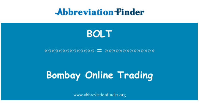 BOLT: Bombay Online komèsyal