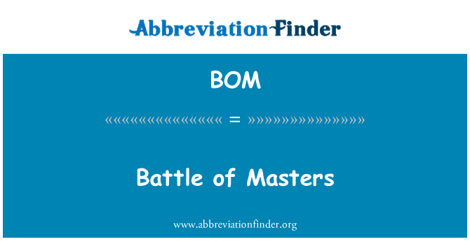 BOM: Pertempuran Masters