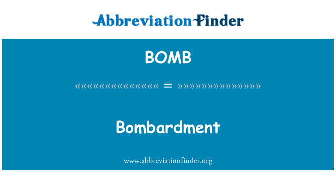 BOMB: Bombardování
